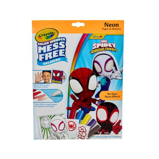 Crayola® Spidey His Amazing Friends Color Wonder Mess Free Neon